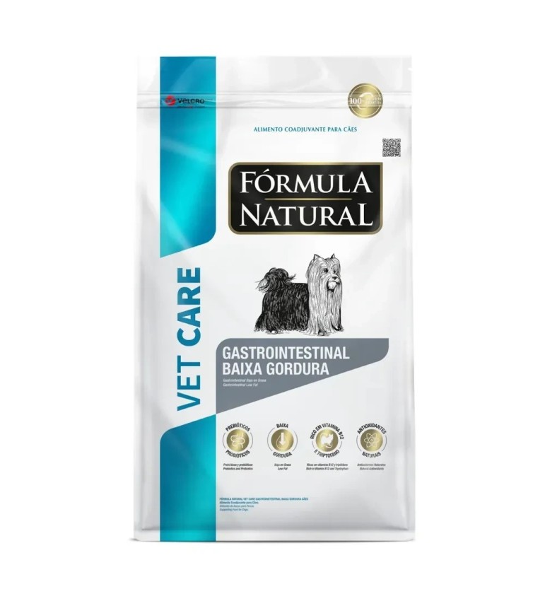 Ração Fórmula Natural Vet Care Cães Adultos Gastrointestinal Baixa Gordura